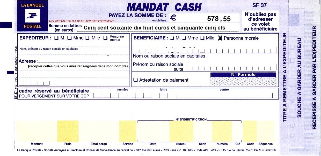 Mandat cash