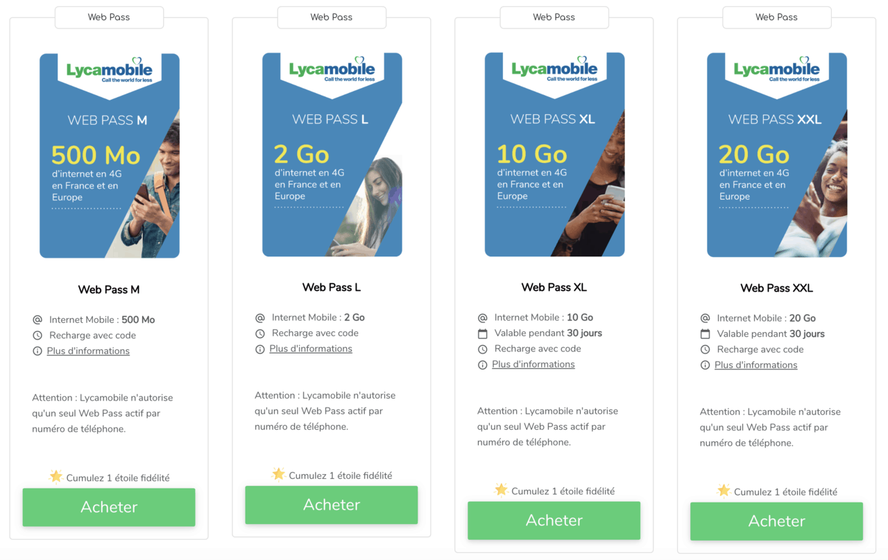 Recharge Lycamobile Internet : les différentes offres