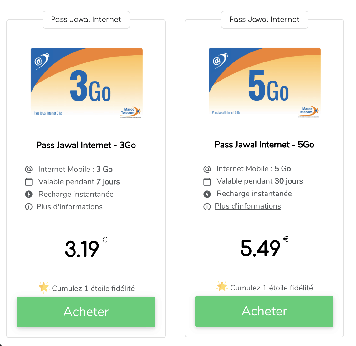 Recharge Internet Maroc Telecom 1
