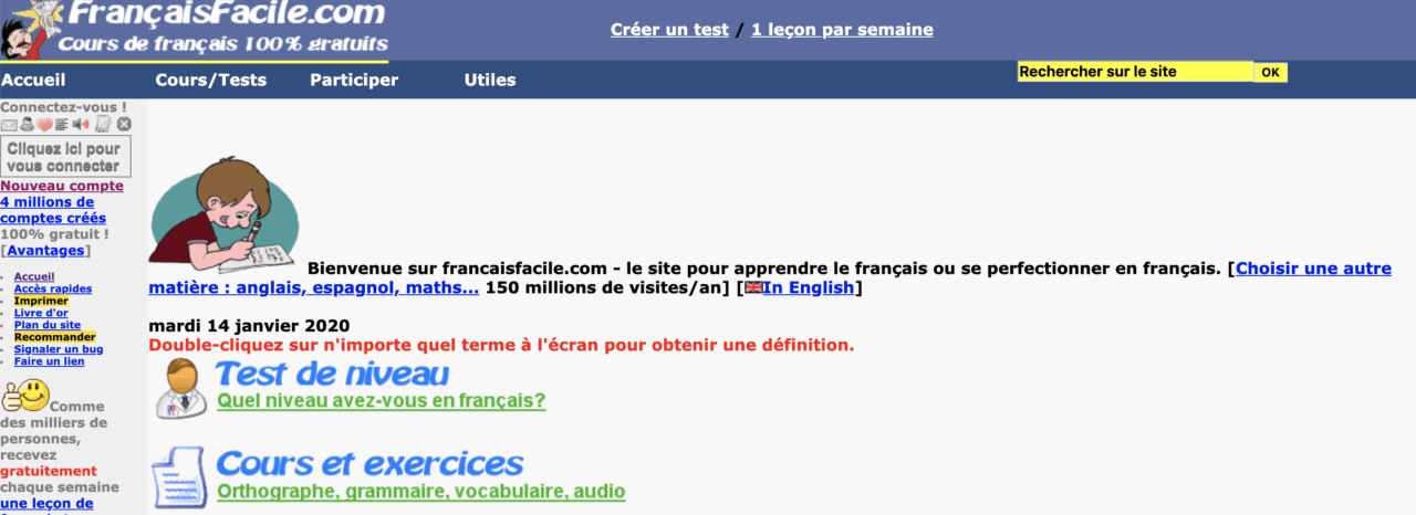 Français Facile : cours de français en ligne