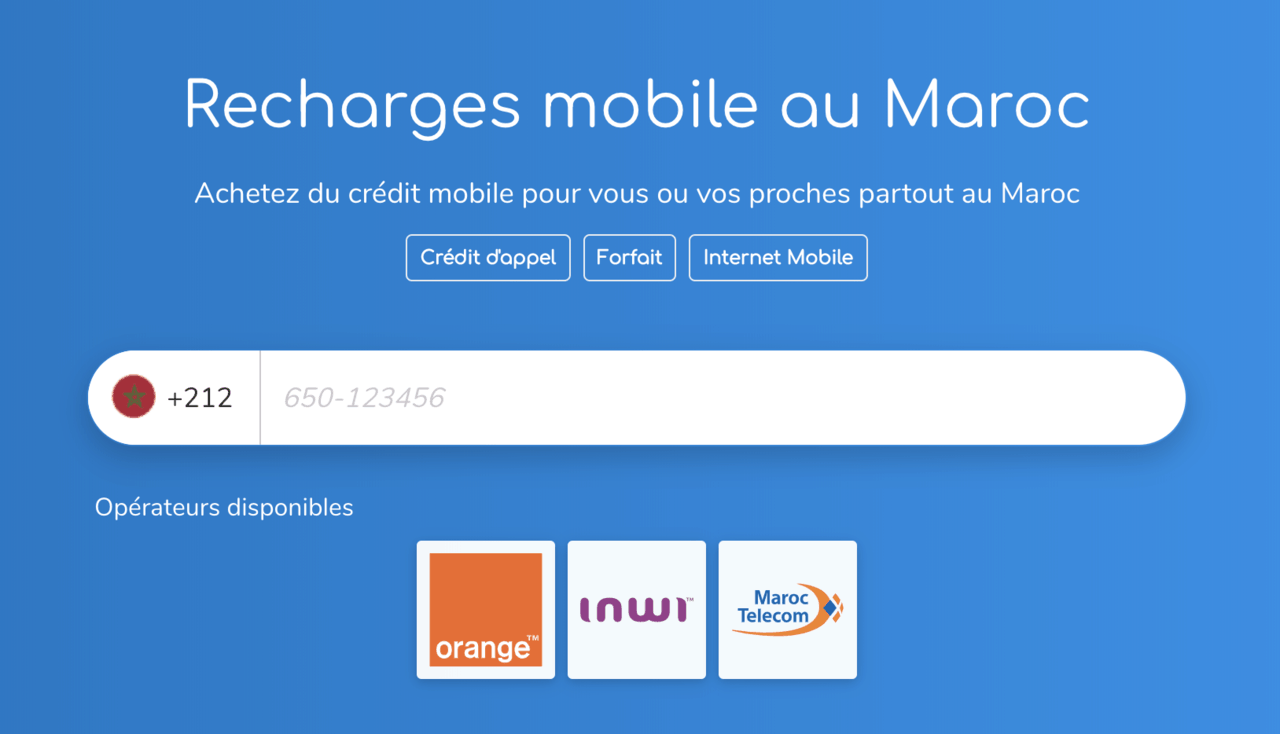 Comment effectuer une recharge internet au Maroc ?