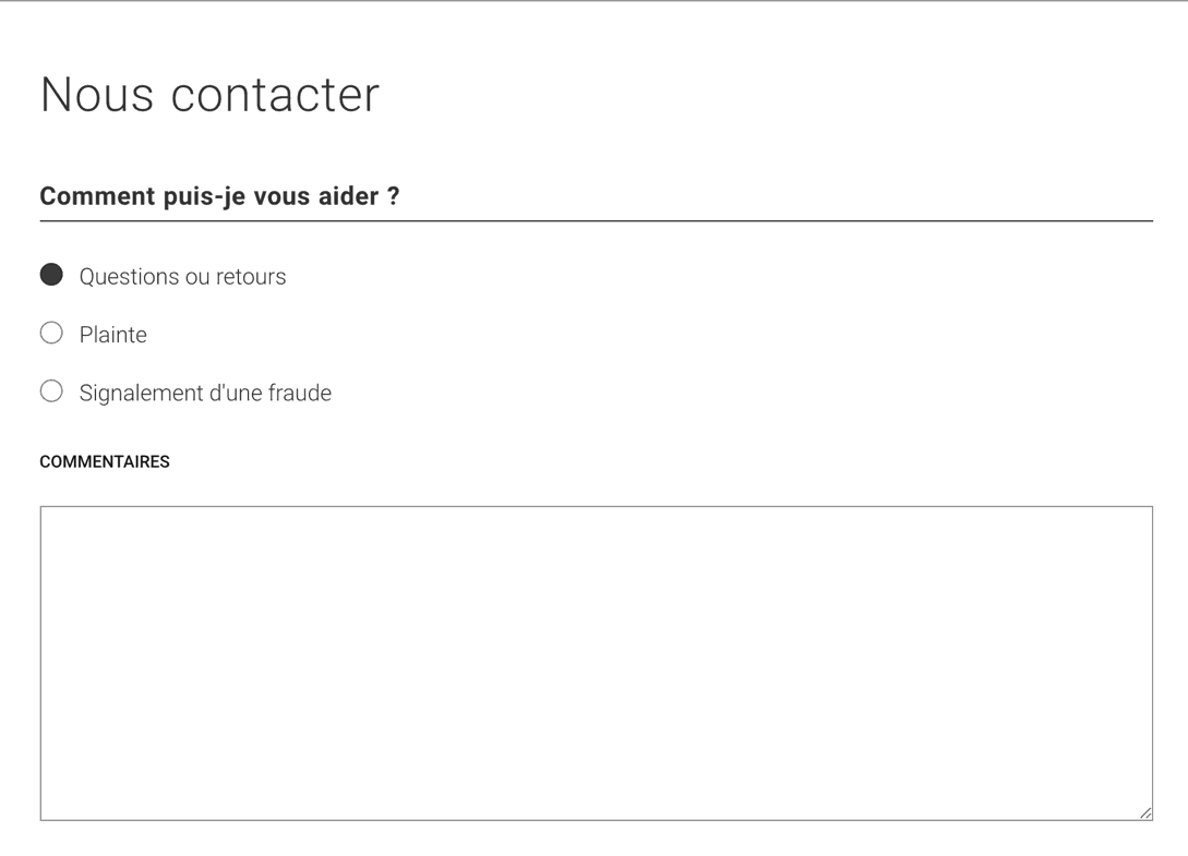 Formulaire de Service Client Moneygram