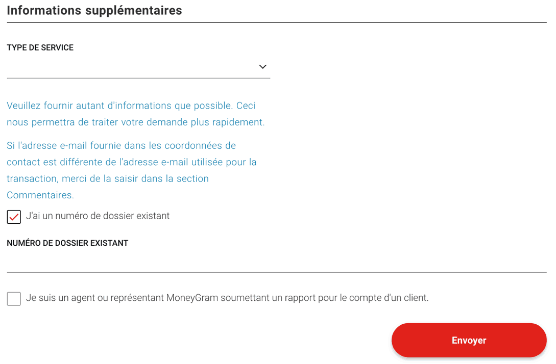 Moneygram : contacter le service client