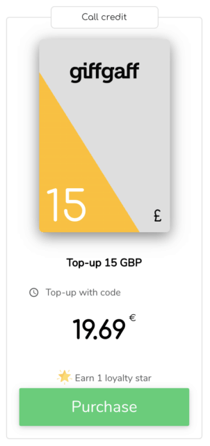Giffgaff top-up