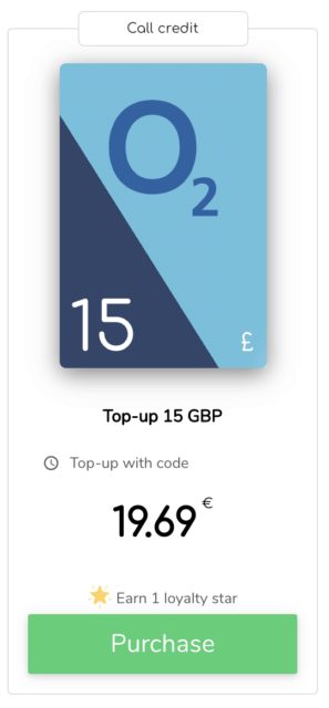 O2 top up 15 pounds