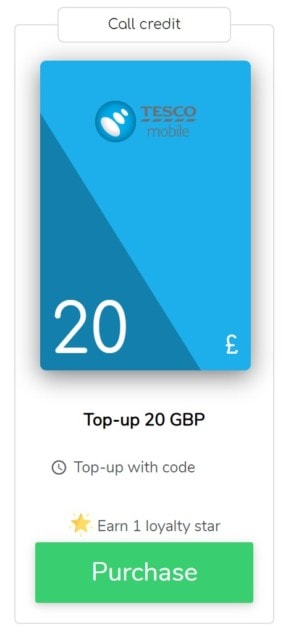 £20 Tesco Mobile online voucher with Allo by Monisnap