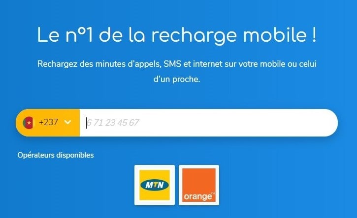 Recharge mobile international au Cameroun