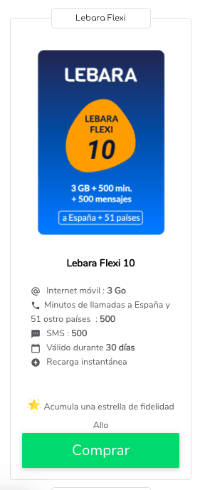 Recarga Lebara