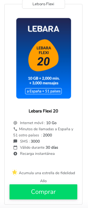 Recarga Lebara