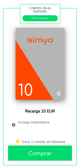 Recarga Simyo 10€