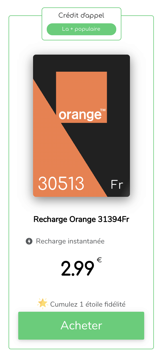 Orange Guinée forfait 2,99€