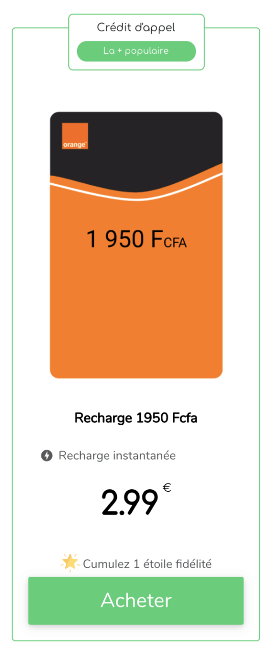 Recharge Orange Cameroun : meilleures offres