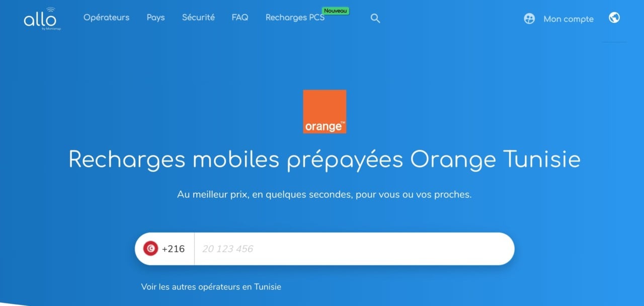 Recharge Orange Tunisie
