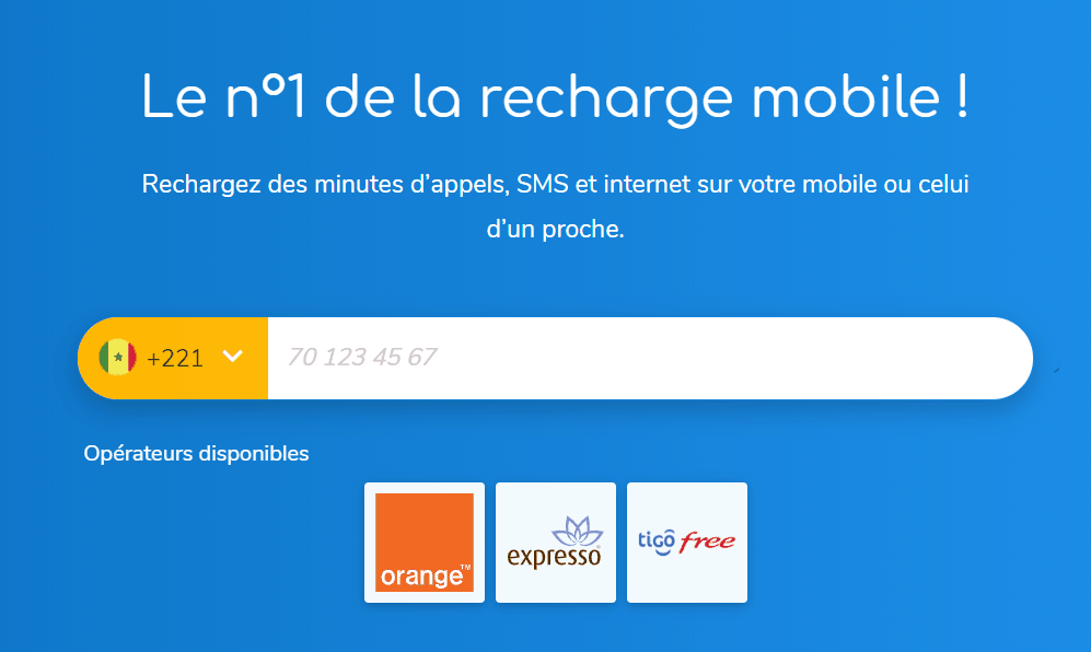 Recharge mobile au Sénégal