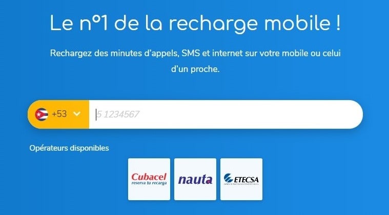 Recharge mobile à Cuba