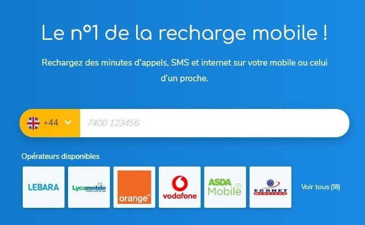 Recharge mobile UK