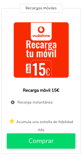 Recargar un móvil Vodafone