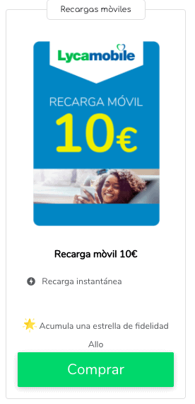 Recargar un móvil Lycamobile