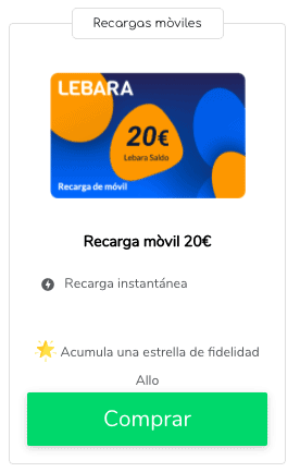 Recargar un móvil Lebara