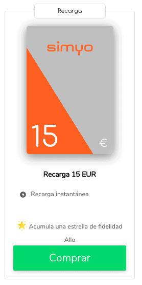 Recargar un móvil Simyo