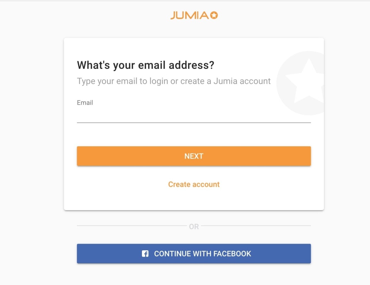 Jumia Pay : création de compte