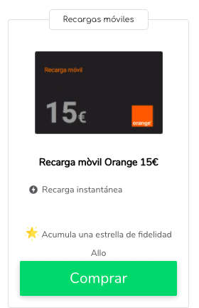 Recarga Orange online : tarifa plana