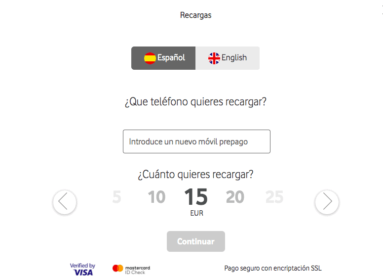 Recargas Vodafone : atención al cliente
