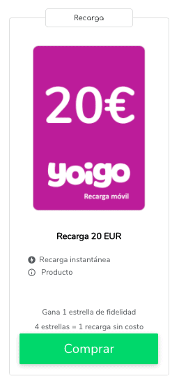 Recargas Yoigo online : Atención al cliente