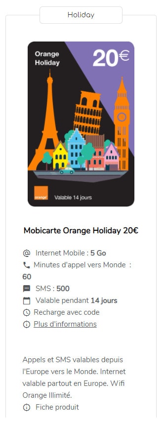 Recargar tarjeta Orange : credito de llamada