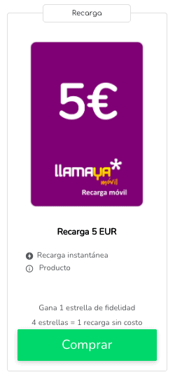 Recargar Llamaya : crédito telefónico