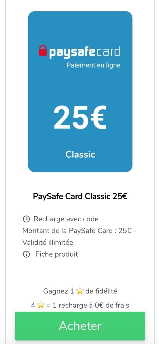 Paysafecard France : recharger en ligne