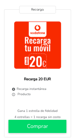 Recarga tarjeta Vodafone: las mejores ofertas