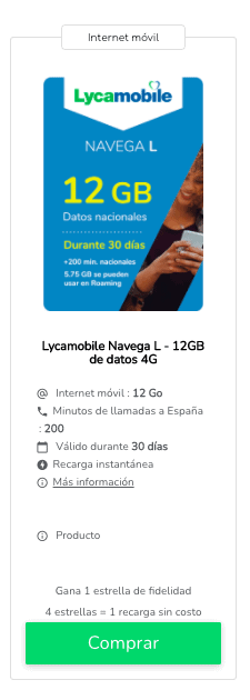 Dónde recargar Lycamobile : tarifas