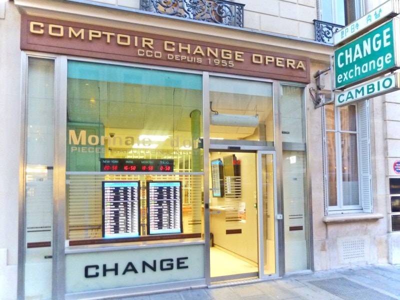 Bureau de change Paris Opéra : échange de devises