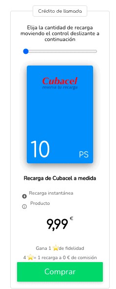 Recarga móvil Cubacel: recargas y regalos