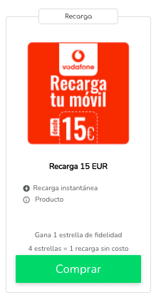 Recargar tarjeta prepago Vodafone: lo mejor del mercado