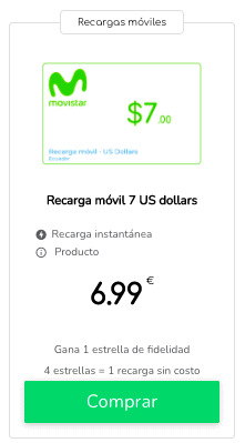 Recargar móvil  online: lo que buscabas