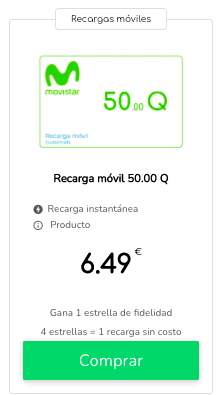 Recargar saldo: regalos