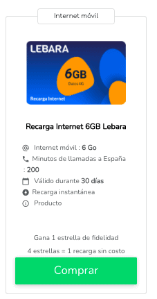 Recargar saldo/ Lebara