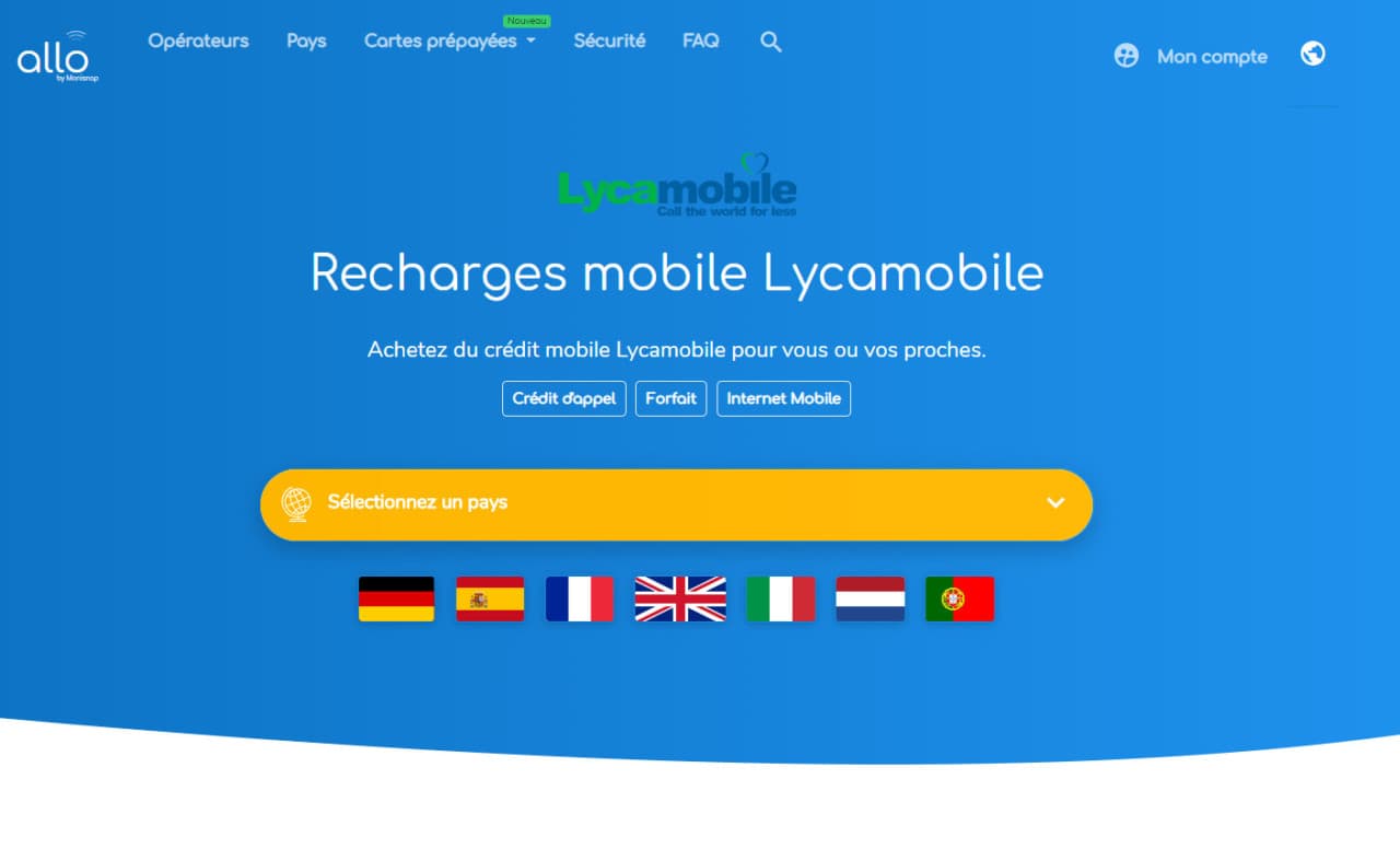 Recargar datos Lycamobile: todo para tu móvil