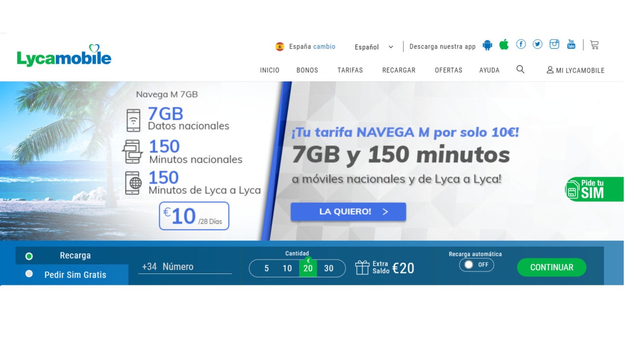 Recargar datos Lycamobile: toda la información