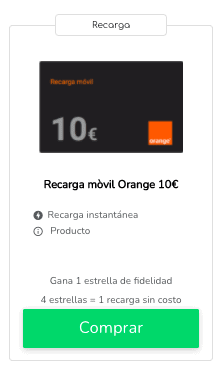 Recarga Orange PayPal: más al mejor precio