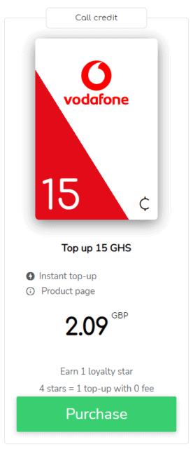 Vodafone Ghana: credit call