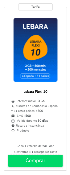 Lebara recargas ofertas: más al mejor precio