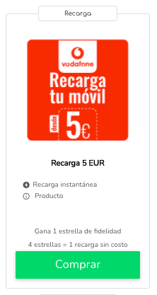 Código recarga Vodafone: ofertas y promociones