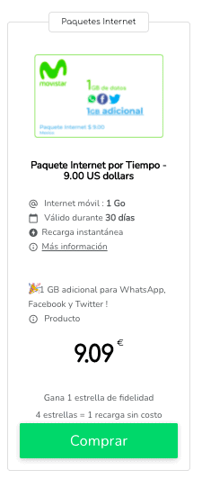 Recarga móvil internacional: ofertas y promociones