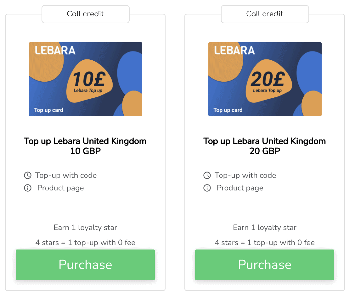 Lebara top up mobile UK