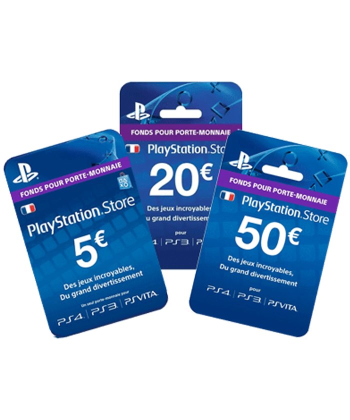 Carte Playstation : carte prepayée