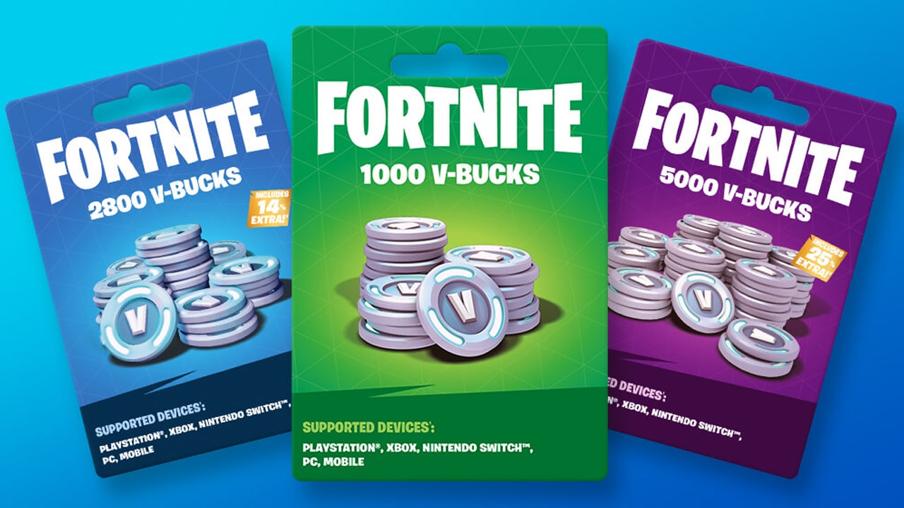 Carte cadeau Fortnite : prix