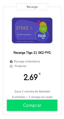 Recarga Tigo Paraguay: más al mejor precio